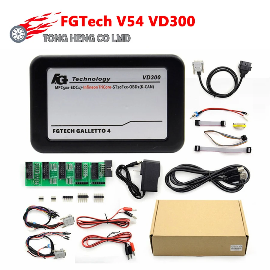 Заводская цена Unlcok версии FgTech V54 VD300 FG TECHE ECU Flasher Fgtech Galletto 4 Master VD 300 Поддержка OBD