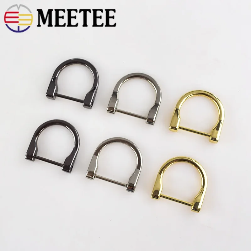 5 шт. Meetee 25 мм съемное кольцо с круглым вырезом пряжки для сумки ремень застежка сумка плечевой ремень клип DIY кожа ремесла вешалка G7-1