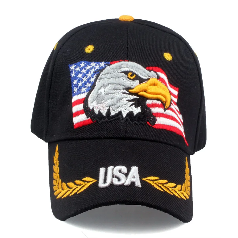 [YARBUU] Высокое качество США флаг бейсболка для мужчин и женщин Орел Snapback шляпа папы