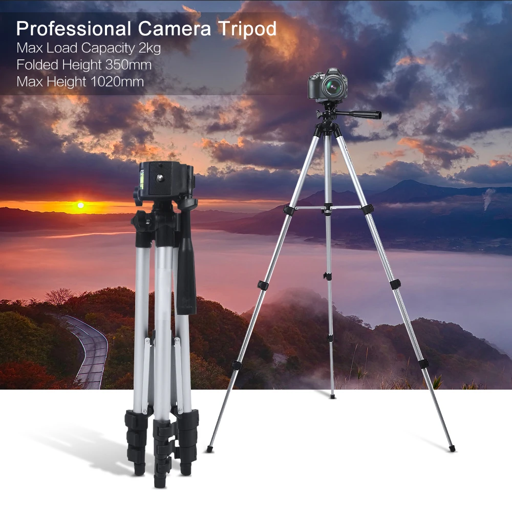 Портативный Алюминиевый мини-Трипод для камеры WF3110A штатив телефона Canon Nikon Sony