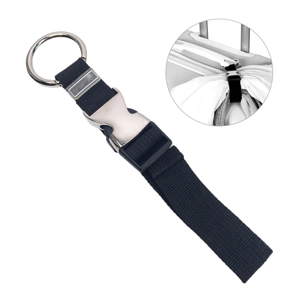 

Metal Luggage Strap Third Hand For Travel Accessories Carry On Gear Hands Free Jacket Gripper Attach Bags To Other Suitcases