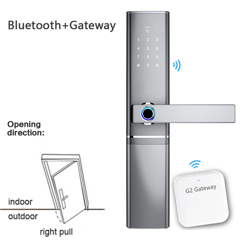 bluetooth gateway Приложение Bluetooth Wifi шлюз дверной замок отпечаток пальца умный замок Пароль IC карты замки противоугонные внутренние электронные замки D8 - Цвет: bluetooth gateway
