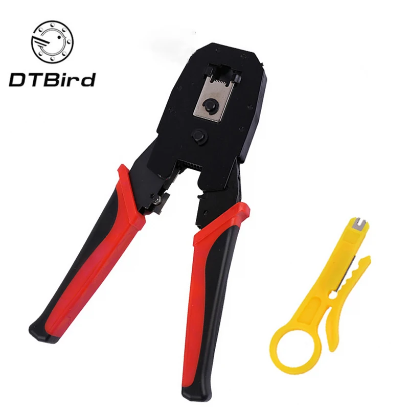 Network Crimping Plier Wire Rope Hand Swage Tool Multifunctional LAN Crimper Cutter Pliers Cable Clamp Telephone | Инструменты