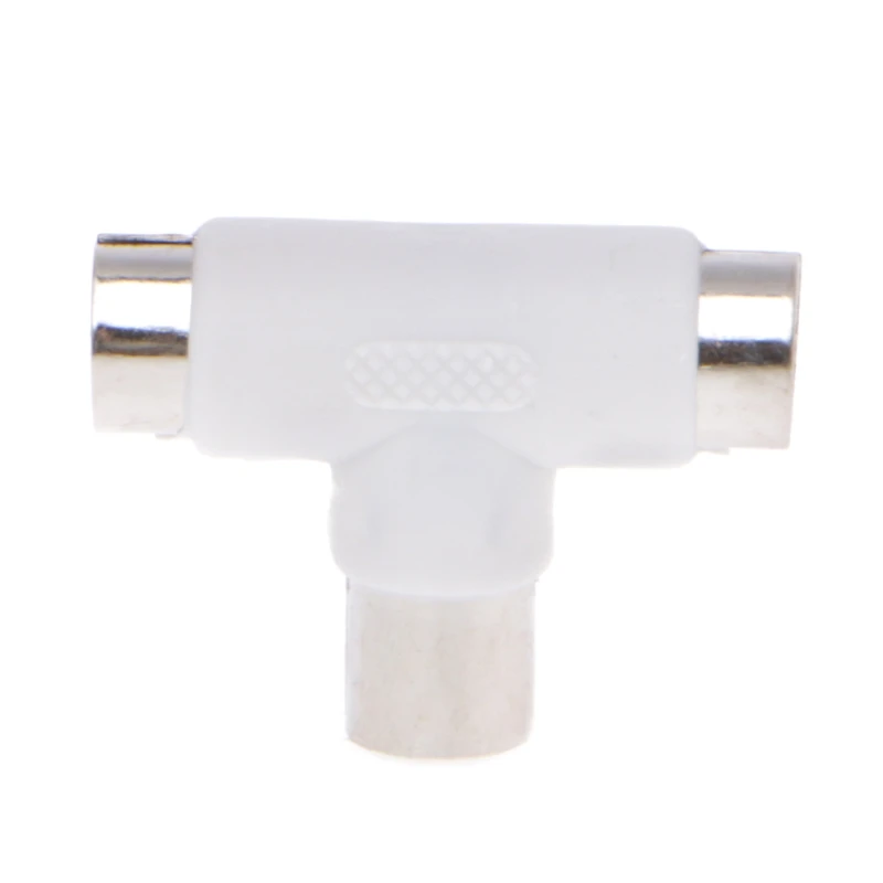 2 полосный ТВ т сплиттер антенный коаксиальный кабель папа к 2х разъемам