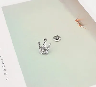 Мужская мода броши мини-корона золото серебро унисекс аксессуар для рубашки