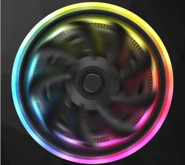 Aigo darkflash CPU Cooler AURA SYNC 3p-5V TDP 280W PWM 4pin LED RGB Fan Radiator Control Cooling for intel AM2/AM3/AM4/2011/LGA