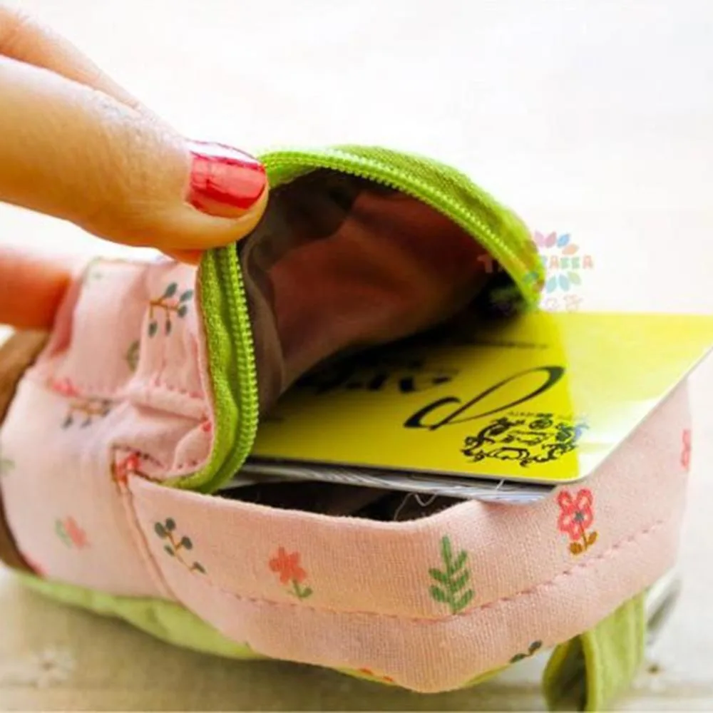 Миниатюрный кошелек для мелочи девочек милая холщовая дамская сумочка с