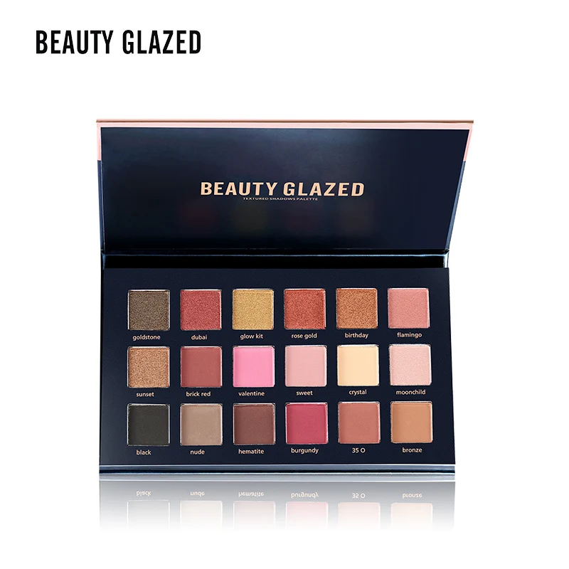 Палетка теней BEAUTY GLAZED для макияжа глаз профессиональные алмазные блестящие