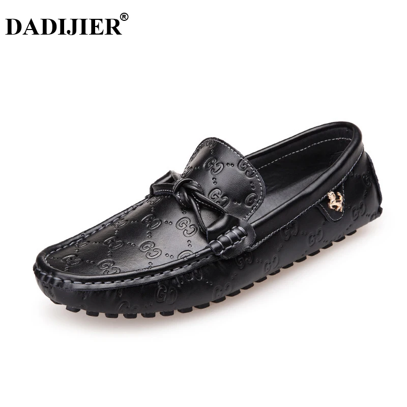 DADIJIER 2018 Brand Spring Summer New Peas Shoes Men's Leather Driving British Breathable Casual JH147 | Обувь