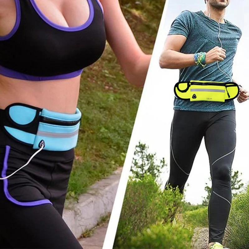

2 in 1 Use Outdoor Running Waist Bag with Waterproof Pet Leash for Mobile Phone Holder Sport Jogging Belt Pack Dog Supplies