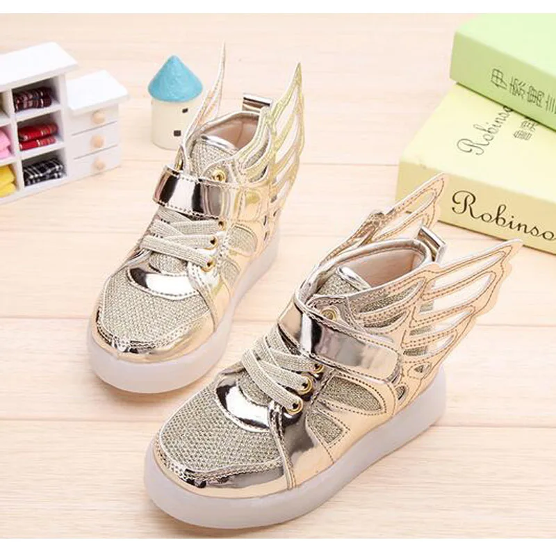 Chaussure lumineuse Enfant Милая обувь со светодиодной подсветкой Детские светящиеся кроссовки для девочек милый Chaussure Fille классный детский тренер