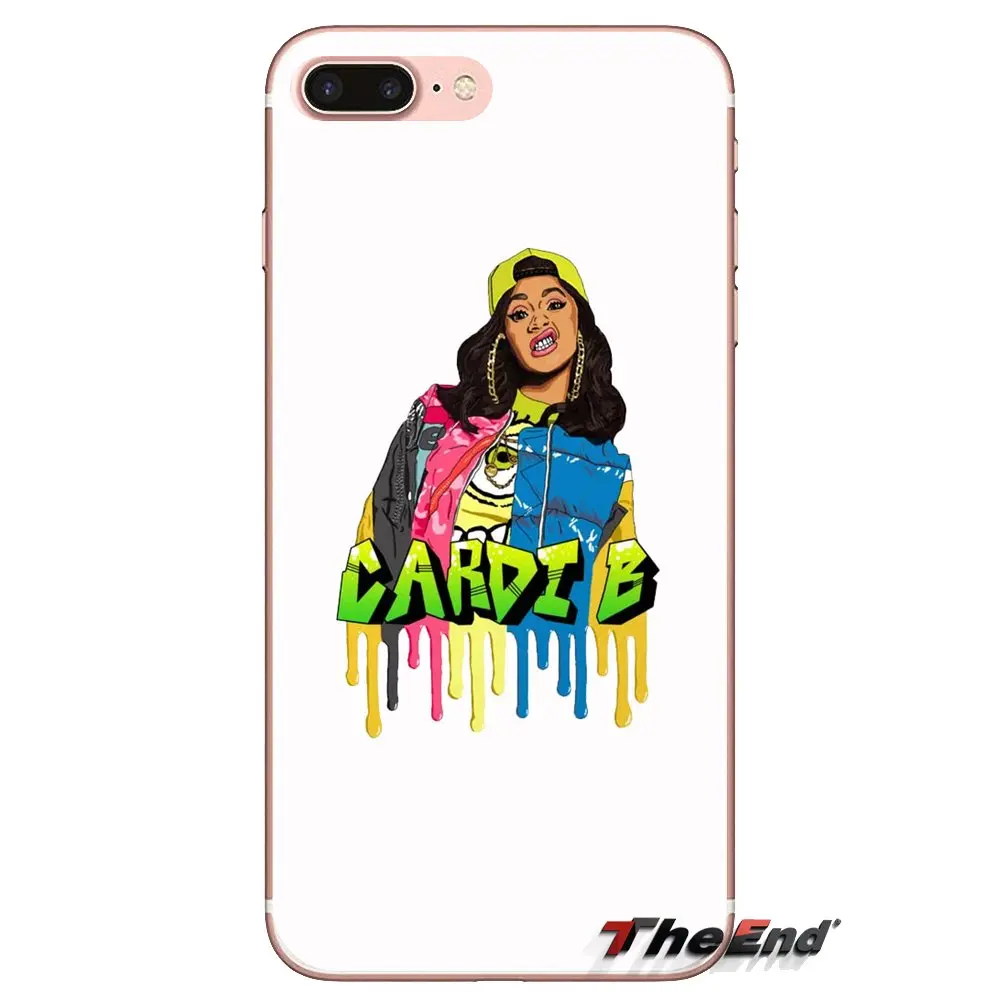Прозрачный чехол из ТПУ Cardi B и Бруно Марс для Xiaomi Mi3 Samsung A10 A30 A40 A50 A60 A70 Galaxy S2 Note 2 Grand