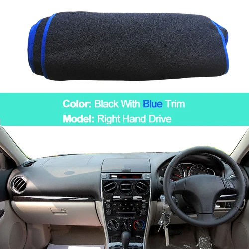 Фиолетовый Car Inner Dashboard Cover Dash Mat Carpet Cushion Sun Shade For Mazda 6 MPS Atenza 6 Mazdaspeed 2003 2004 2005 2006 2007 2008 - Название цвета: Фиолетовый