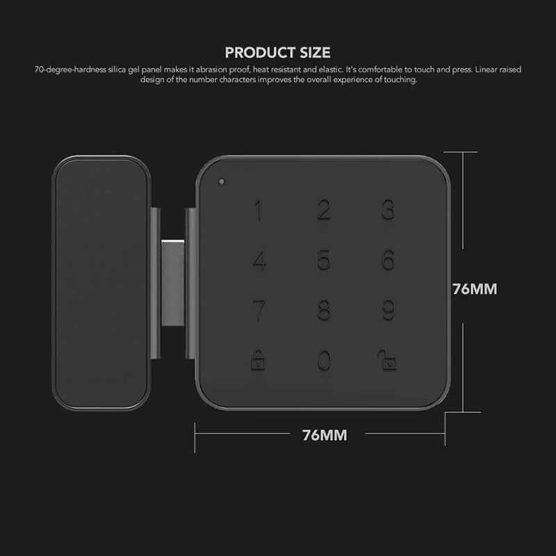 Xiaomi Sherlock пароль дверной замок БЕСКЛЮЧЕВОЙ Цифровой Электрический Смарт Bluetooth