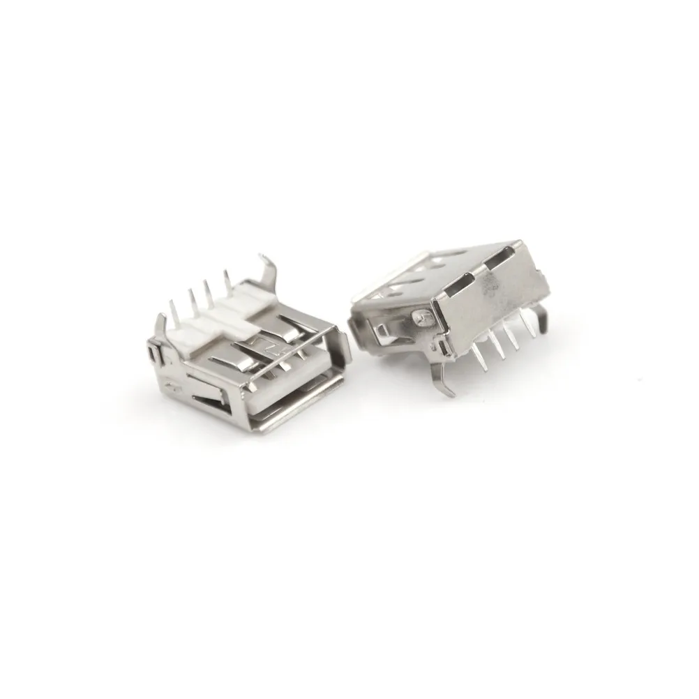 20 шт PCB разъем USB A типа 4Pin тип стандартный порт Женский Разъем для припоя|connector