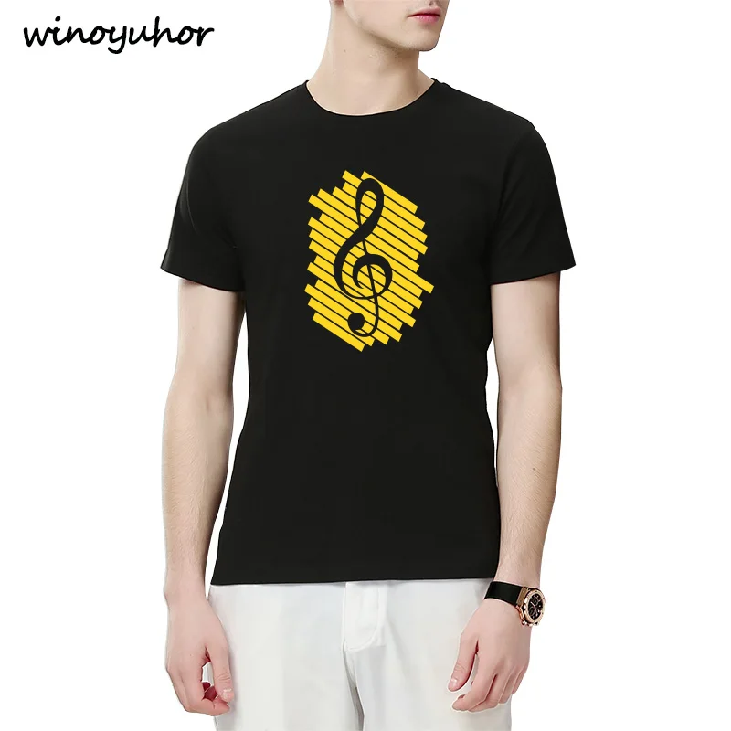 Любителям музыки 2018 Лето Для мужчин футболки мода отмечает Футболка с принтом