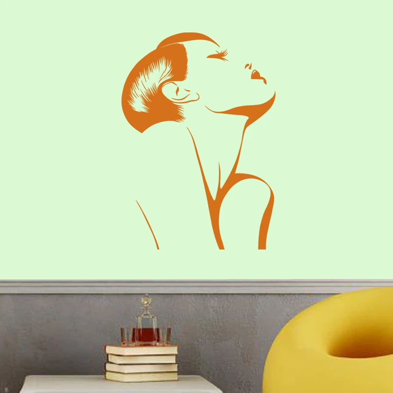 Настенная Наклейка для парикмахерской стикер на стену салона красоты ножницы