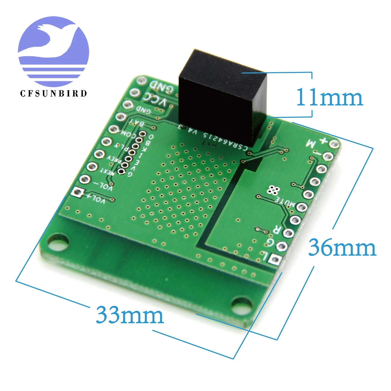 CFsunbird DC 12 в/5 в CSRA64215 APTXLL музыка без потерь Hifi Bluetooth 4 2 плата приемника аудио