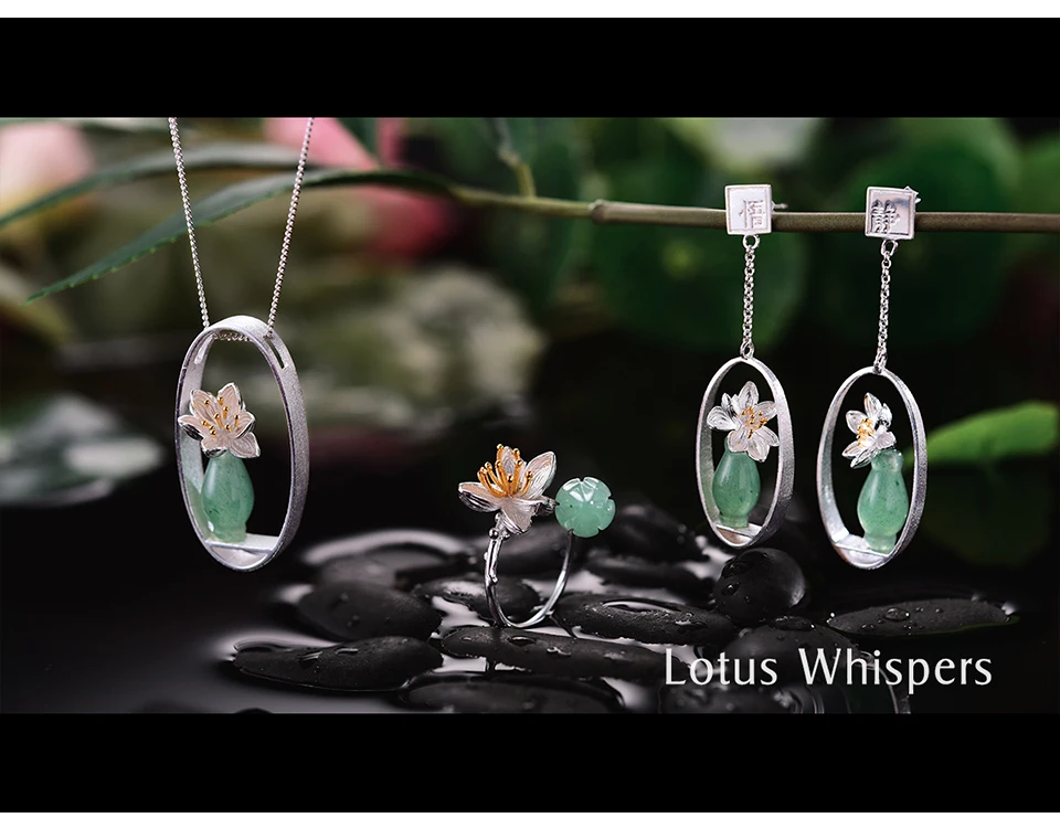 Lotus Fun реальные 925 стерлингового серебра Природный розовый кварц ручной работы Fine Jewelry Кольцо Цветок лотоса шепчет кольца для женщин Bijoux