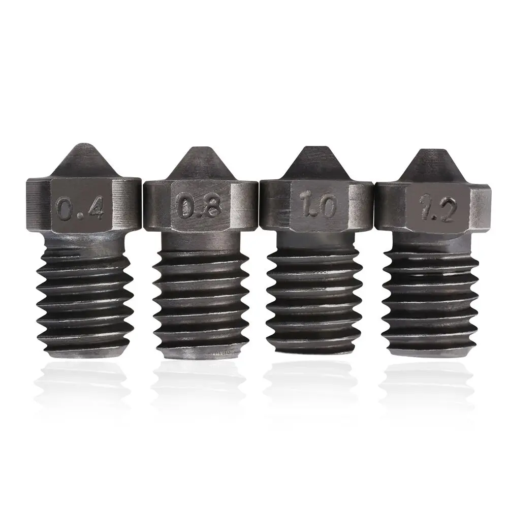 Сопло из закаленной стали V6 сопло V6 j-головка Hotend комплект Боуден экструдер для деталей 3d принтера 1,75 мм нити 0,4-1,5 мм сопло V5 V6