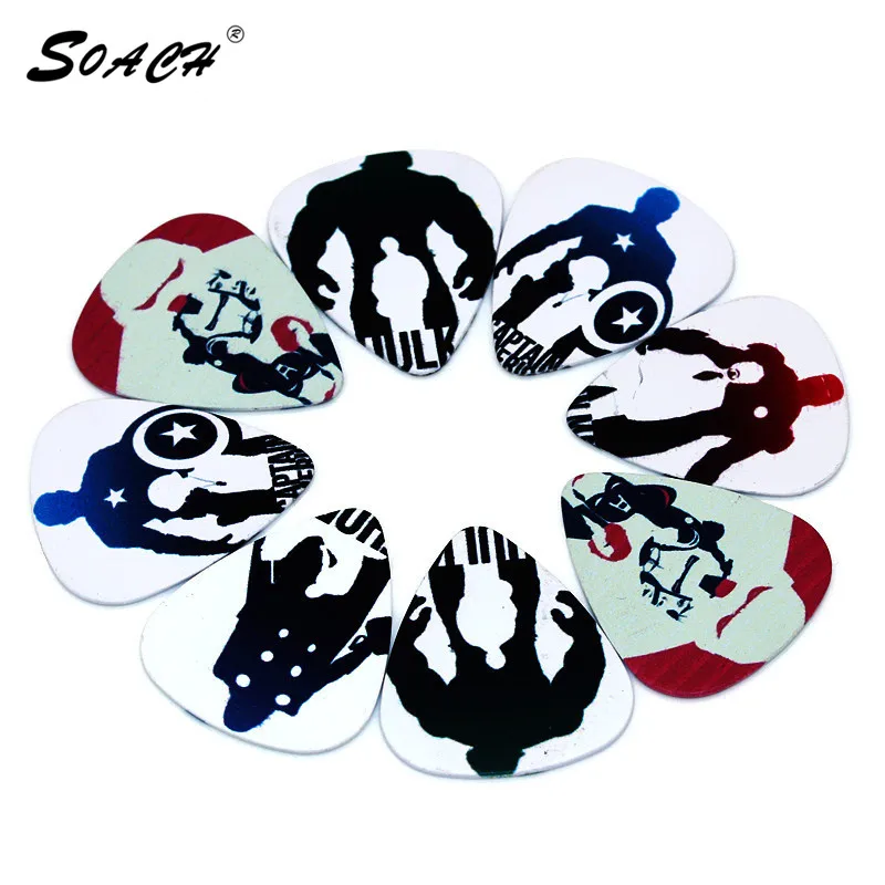 Ремешок для гитары SOACH 10 шт./лот толщиной 0 46 мм запчасти с трендовым узором