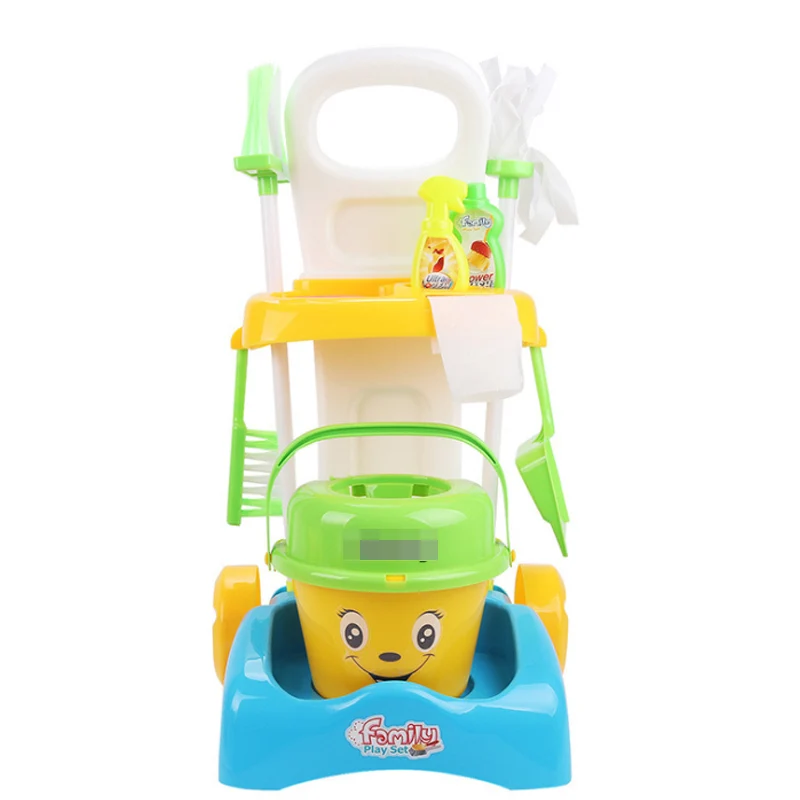 1 Pcs Trolleys Play Interactive Toys Simulation Housekeeping Vacuum Cleaners Kitchen Cleaning Small Appliances Pretend Toys D98