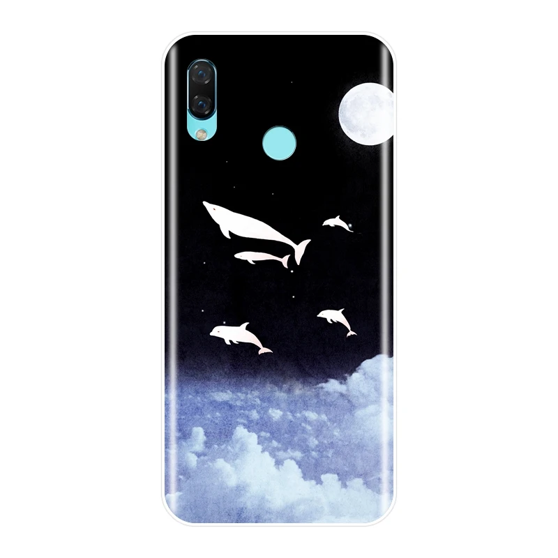Phone Case For Huawei Nova 3 3I 3E 2i 2 Lite Plus Funny Cat Deer Art Silicone Soft Back Cover Smart 2017 | Мобильные телефоны и