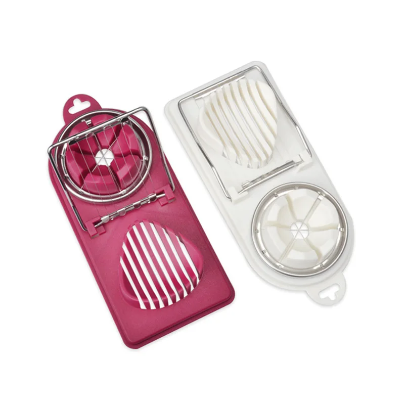 2 в 1 разделитель для яиц пластиковая основа резка проволоки из нержавеющей стали