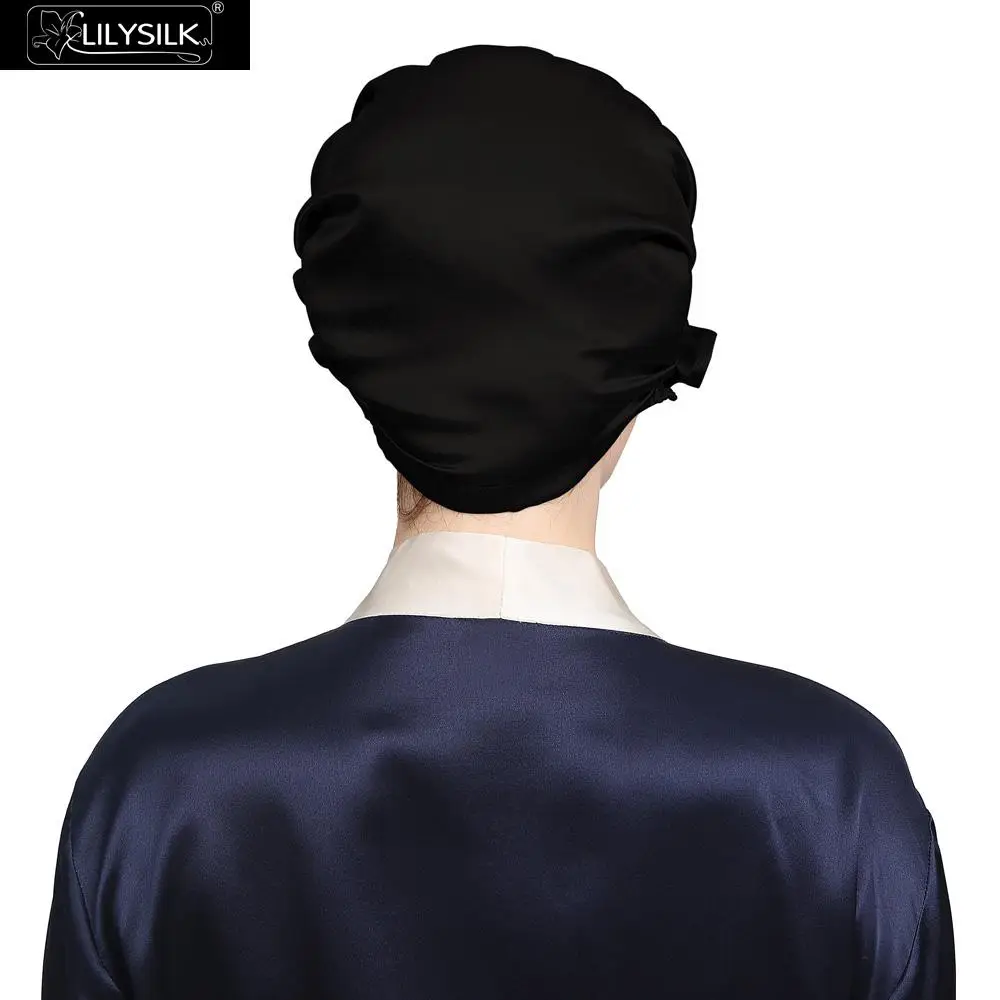 Lilysilk шапка женская 100% натуральный шелк Шикарный китайский спящая красавица Cap 2016