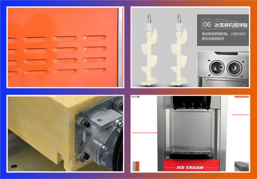 Аппарат для приготовления мягкого мороженого с 3 кнопками|Мороженицы| |