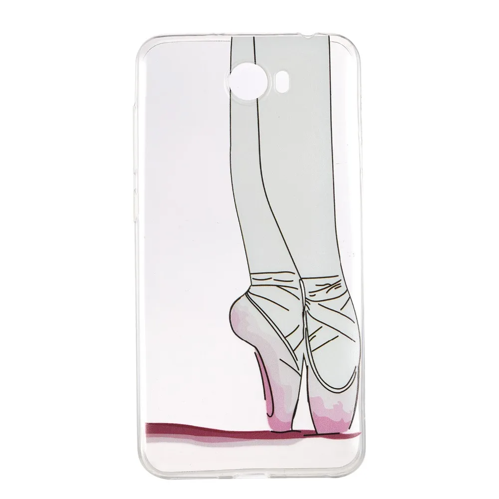 5.0 Inch Soft TPU For Coque Huawei Y6 II Compact Y5 2 Case Unicorn Fruit Flower Clear Rubber Cover ii |
