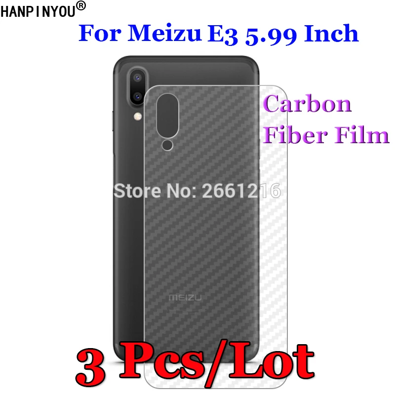 3 шт./лот для Meizu E3 5 99 &quot3D Нескользящая прозрачная защитная пленка из углеродного