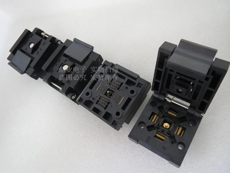 

Clamshell QFN48 7*7MM spacing 0.5mm IC Burning seat Adapter testing seat Test Socket test bench in stock free shipping