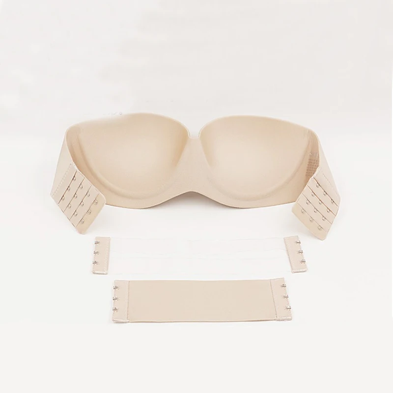 Бюстгальтер бесшовный с чашкой пуш ап 1/2 без бретелек|Бюстгальтеры| |