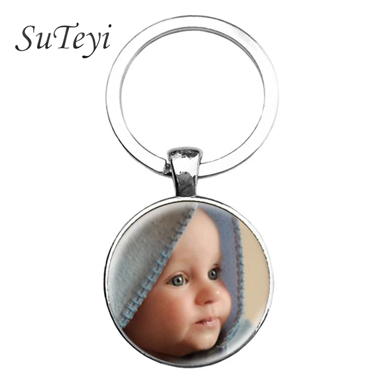 Брелок для ключей SUTEYI с индивидуальным фото ювелирное изделие детей мамы папы