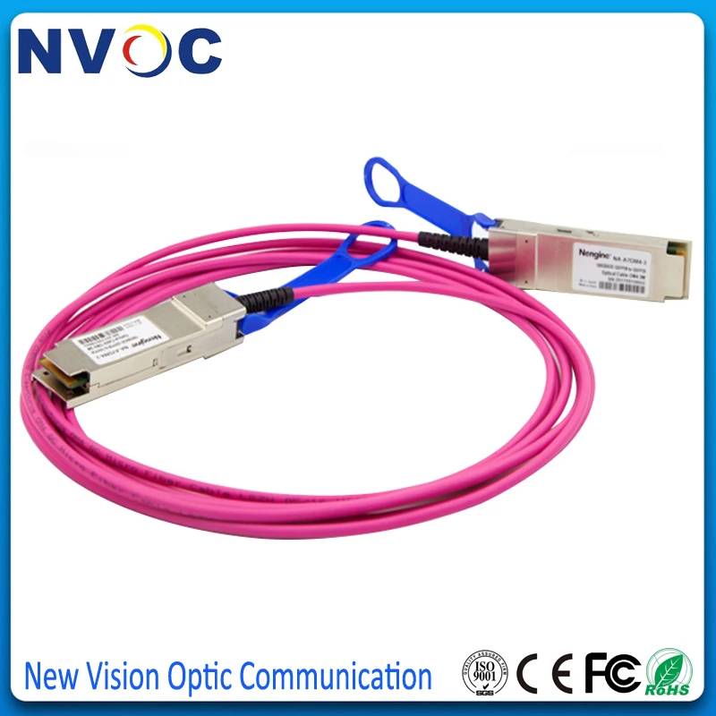 Бесплатная доставка 100G QSFP28 к многомодовый MMF OM4 1 м 2 3 5 100 Гбит/с AOC активный