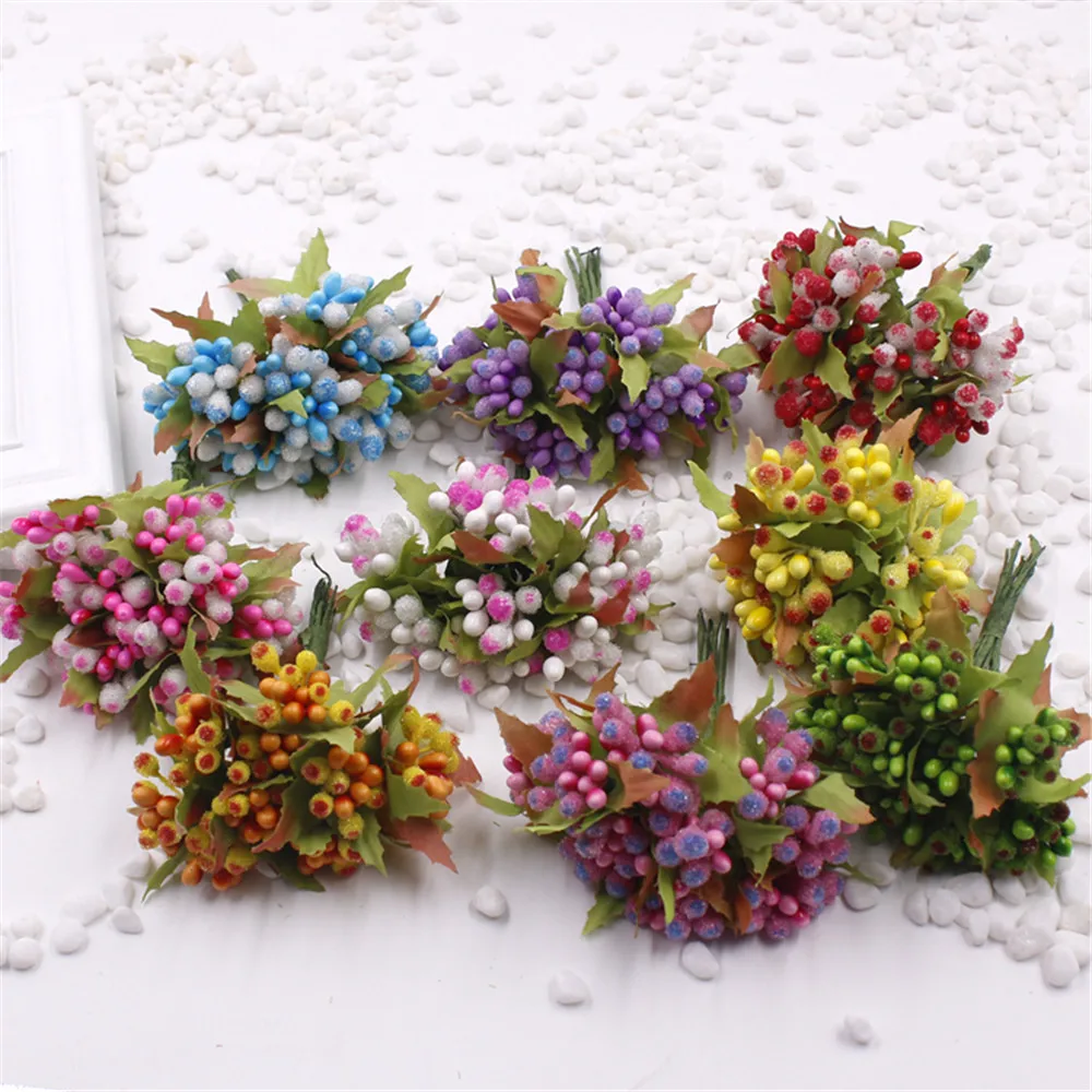 Искусственные тычинки мини ягод 10 шт. цветок для свадьбы украшение альбома DIY