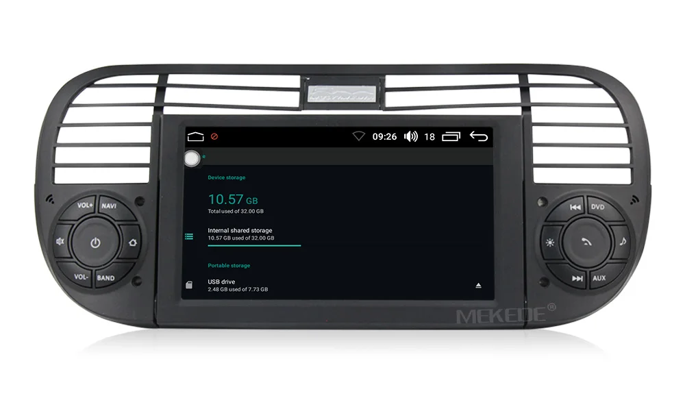 Mekede android8.0 автомобильный мультимедийный плеер для Fiat 500 2007- Восьмиядерный 32 ГБ rom с Wi-Fi bluetooth радио