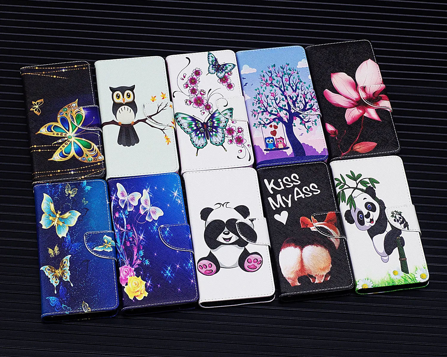 Для iphone 8 Plus/7 Plus (5 5 дюйма) Модный кожаный флип-чехол с рисунком кошелек отделение