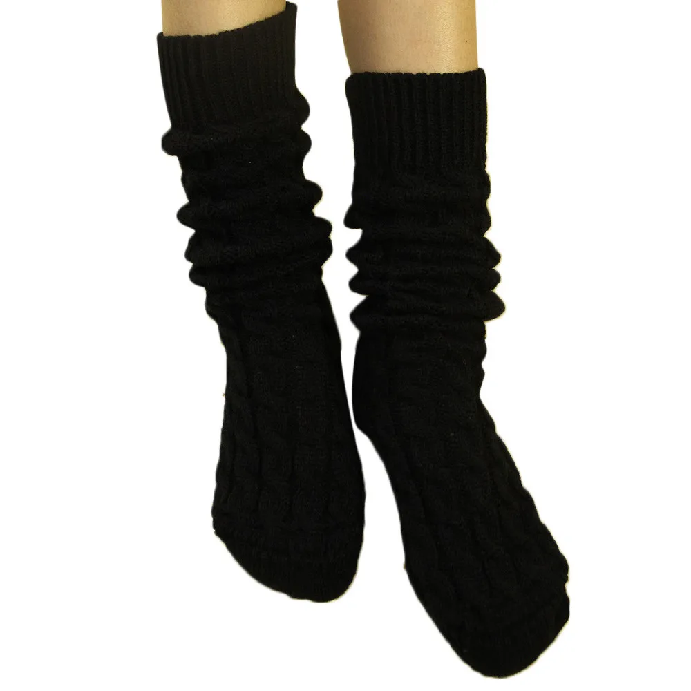 Женские носки длинные женские гетры из конопли сапог с цветами средней длины