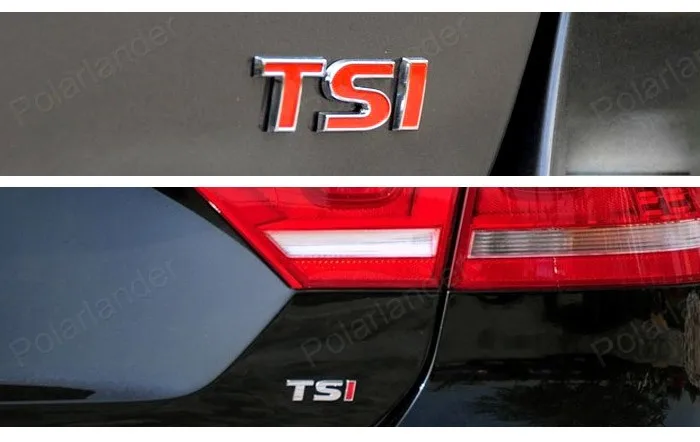 Кейс для стайлинга автомобиля Volkswagen TSI 1.4T 1.8T 2.0T Turbo с металлической наклейкой логотипа VW /tiguan /polo /golf 6 7 маленький шрифт на.