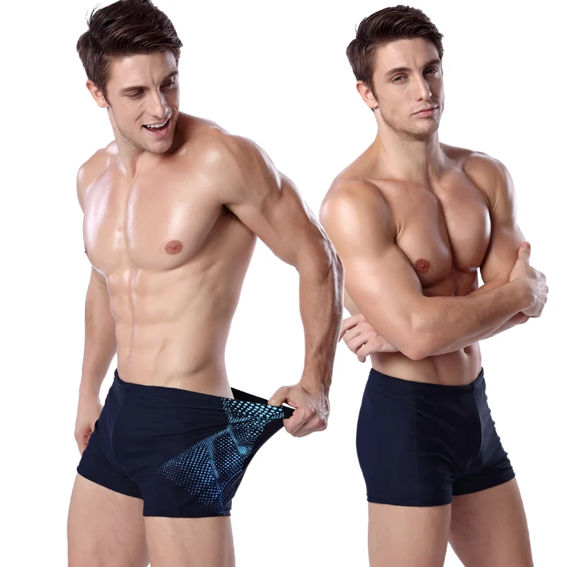 Мужские плавающие трусы в горошек большие размеры эластичная лента с