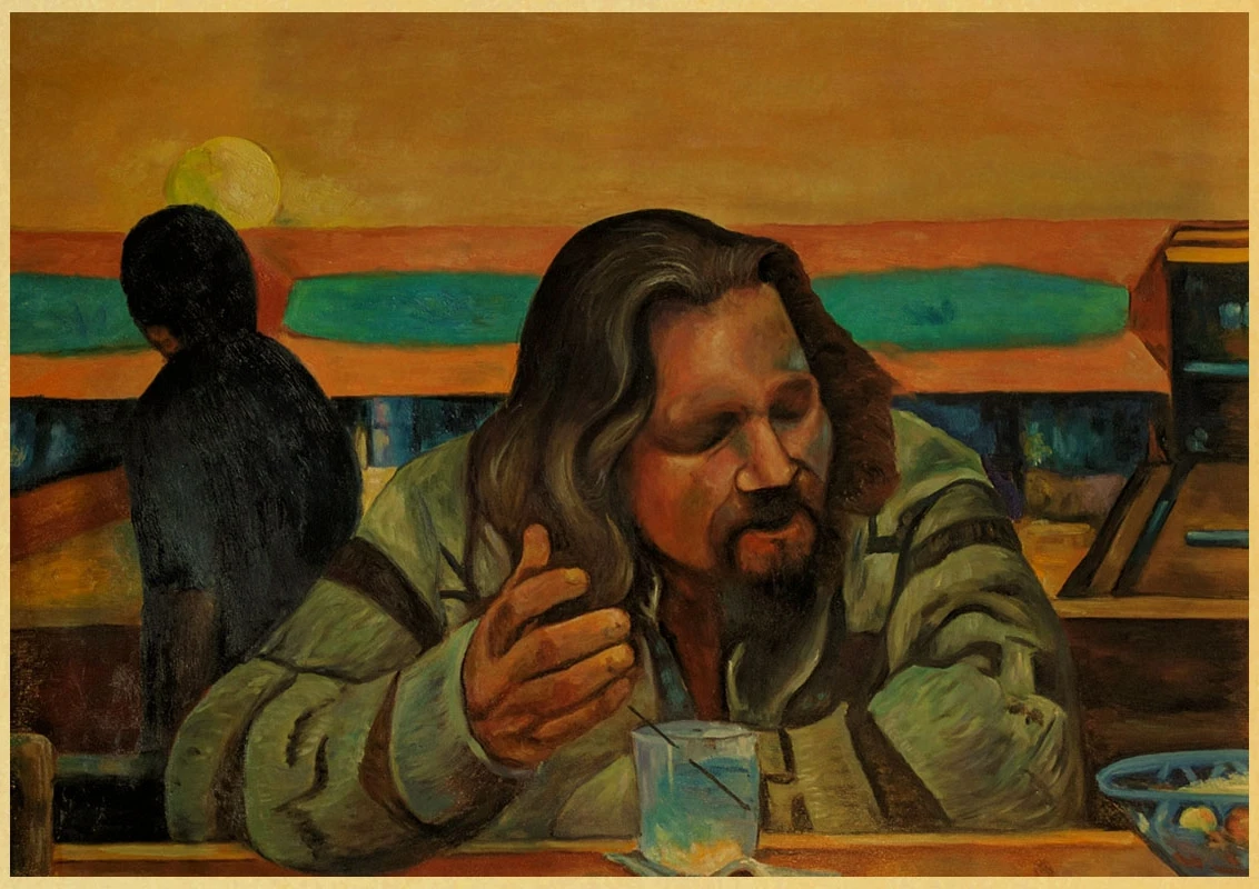 Большой Lebowski Dude плакат для дома декоративный винтажный Ретро плакат, крафт-бумага бумажные наклейки на стену для детских комнат