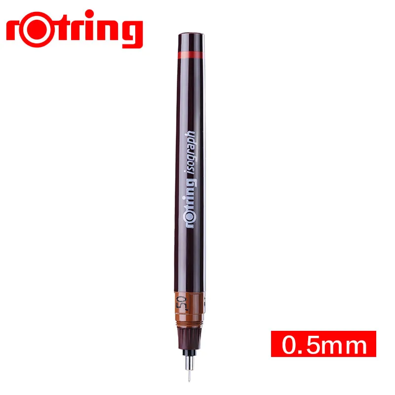 05MM Германия Rotring изограф игольчатая ручка 0,1-0,8 мм ручка для рисования ручная роспись ручка крючок линия ручка с добавляемыми чернилами 1 шт - Цвет: 05MM