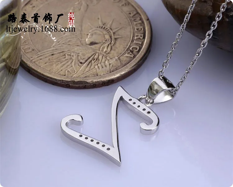 Оптовая продажа с фабрики BLAL026 искусственные Подвески буквами Z и цирконом