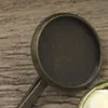 Antique Bronze BoYuTe 50 шт. Круглый 10 мм 12 мм 14 мм кабошон основа зажим для волос Пустой Лоток DIY фурнитура ювелирных изделий для ношения в волосах - Цвет: Antique Bronze