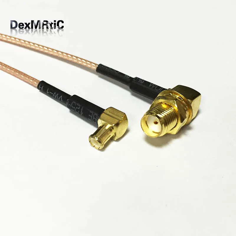 НОВЫЙ SMA гнездо Гайка правый угол переключатель MCX Штекер RF кабель RG178 оптовая