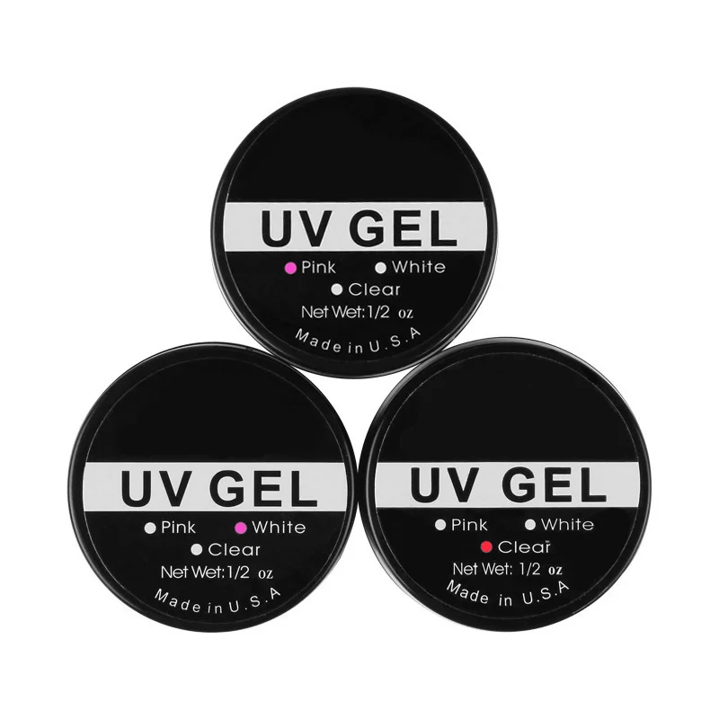 2 шт супер липкий УФ гель для ногтей клей кристально прозрачные пластыри на