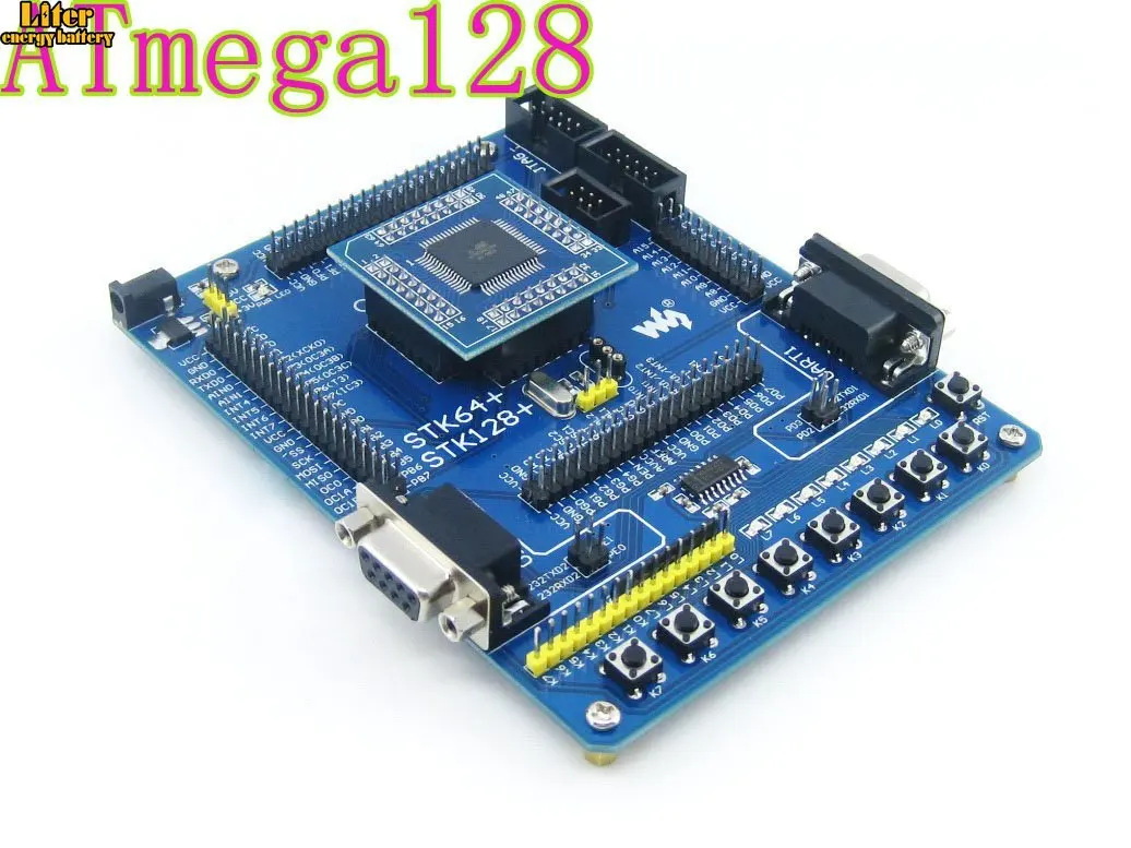 AVR ATmega128 ATmega128A-AU ATmega128A макетная плата стартовый набор полный I/Os = STK128 + стандарт |