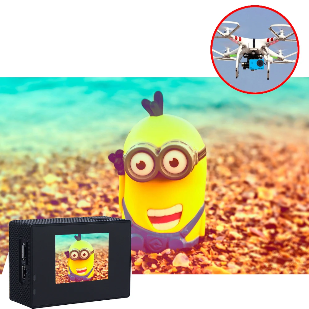 100% Оригинальные SJCAM SJ5000 Wi-Fi Novatek96655 14MP Дайвинг 30m водонепроницаемый мини Спорт